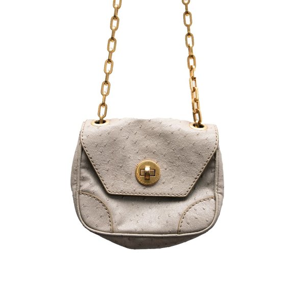 Marc by Marc Jacobs Leather Mini Crossbody Ozzie Gray - Picture 1 of 9